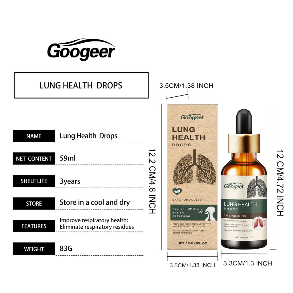 59ml Googeer Lung Clearing Dietary Supplements Lung Health Clear Lungs Detoxify Relieve Cough Reduce Diseases Body Healing