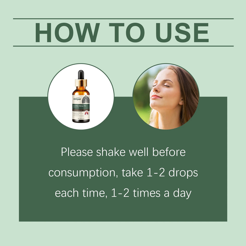 59ml Googeer Lung Clearing Dietary Supplements Lung Health Clear Lungs Detoxify Relieve Cough Reduce Diseases Body Healing