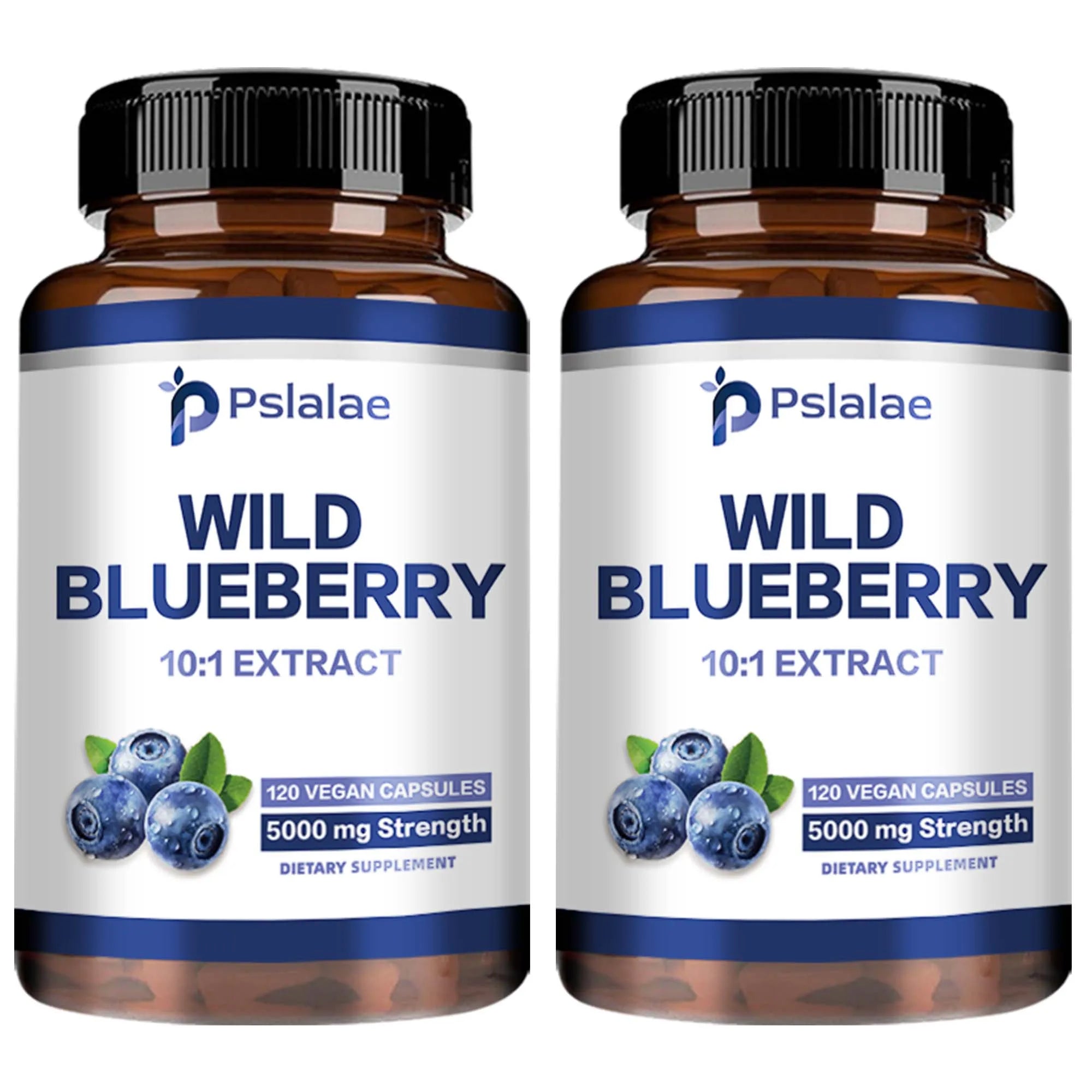 Natural Wild Blueberries - Improve Immunity, Vision Support, Antioxidant Support, Healthy Aging - 120 Capsules