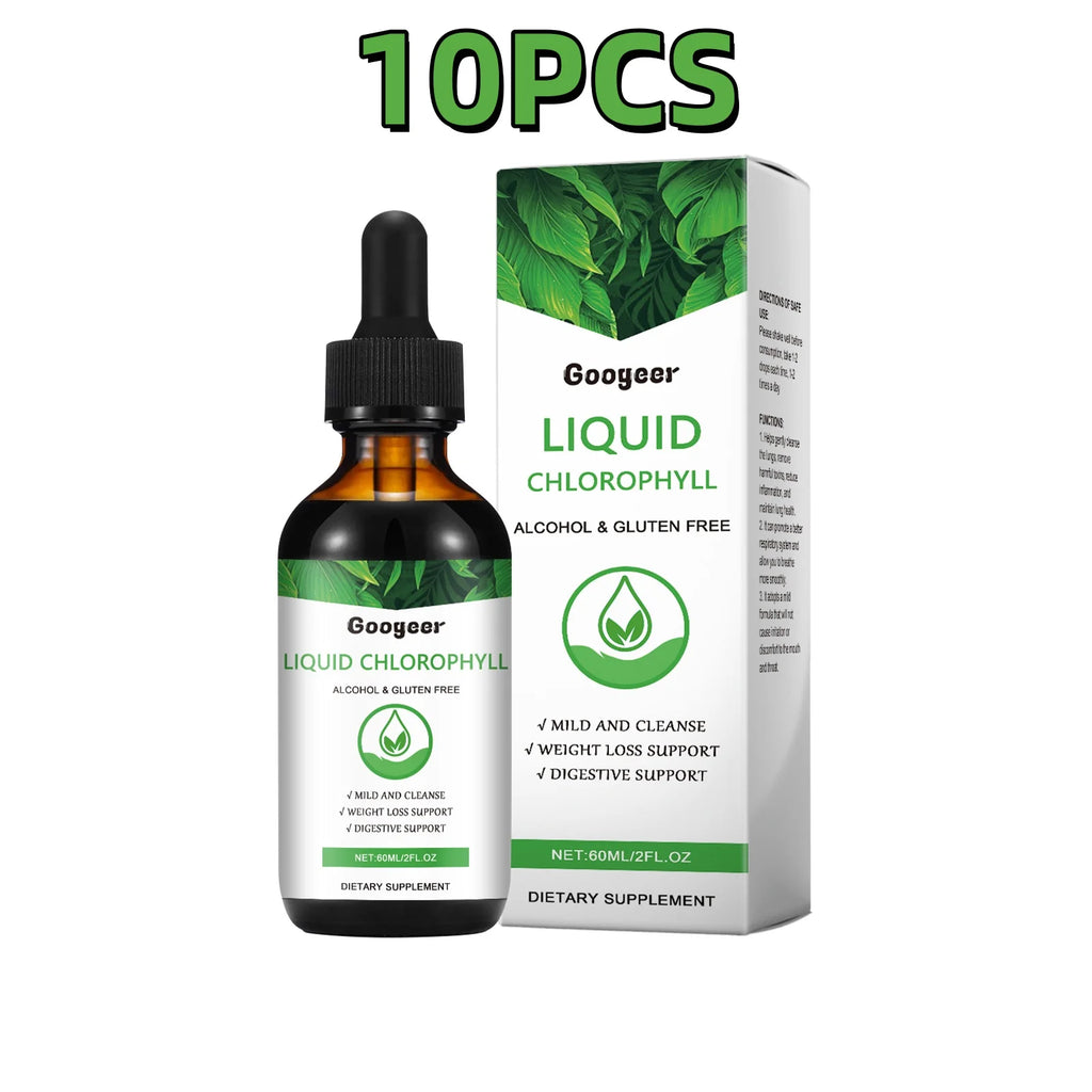 60ml Googeer Chlorophyll Supplements Eye Protection Promote Growth Development Improve Intestinal Health Body Treatment Fluid