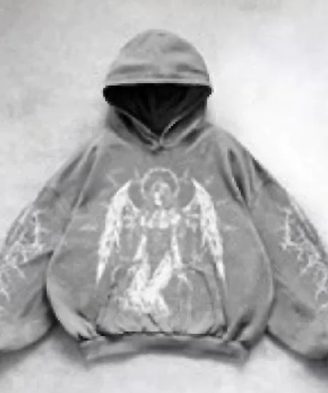 Hooded Printed Hip Hop Y2G Streetwear Sweatshirt