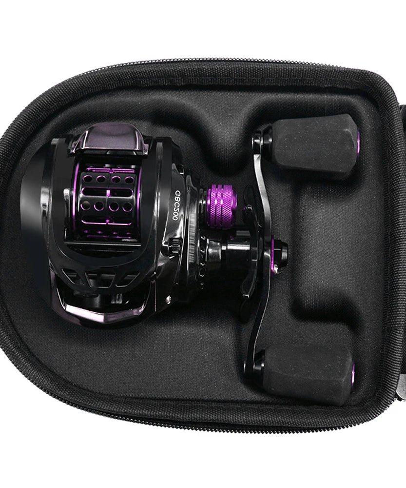 Fishing Reel Protective Case Water Resistant Hard EVA Box Pouch Built-in Anti-Pressure Sponge Baitcasting Wheel Bag Accessories