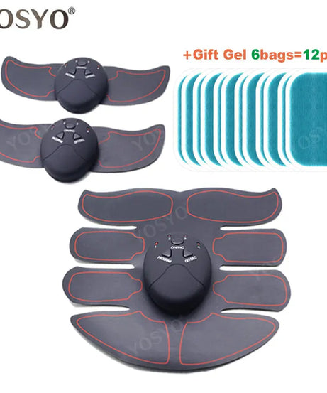 EMS Wireless Muscle Stimulator Trainer Smart Fitness Abdominal Training Electric Weight Loss Stickers Body Slimming Massager