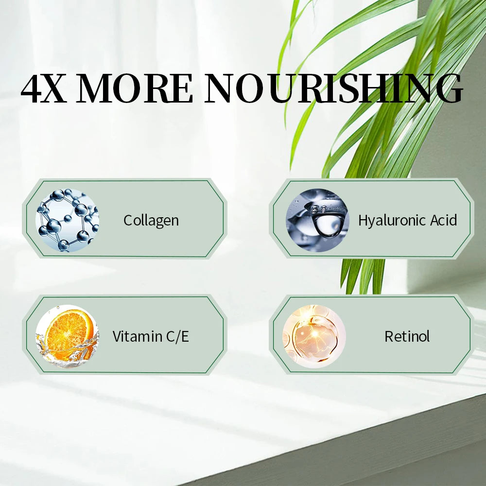 ENVISHA Face Care Skin Collagen Hyaluronic Acid Serum Retinol Vitamin Anti-Aging Wrinkle Moisturizing Whitening Shrink Pores