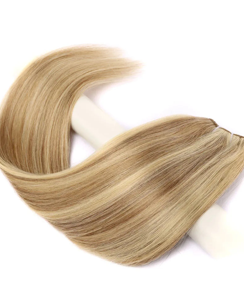 BHF 100% Human Hair Weaves Straight Russian Remy Natural Hair Weft 1piece 100g Black Brown Blonde Color Human Hair Extensions
