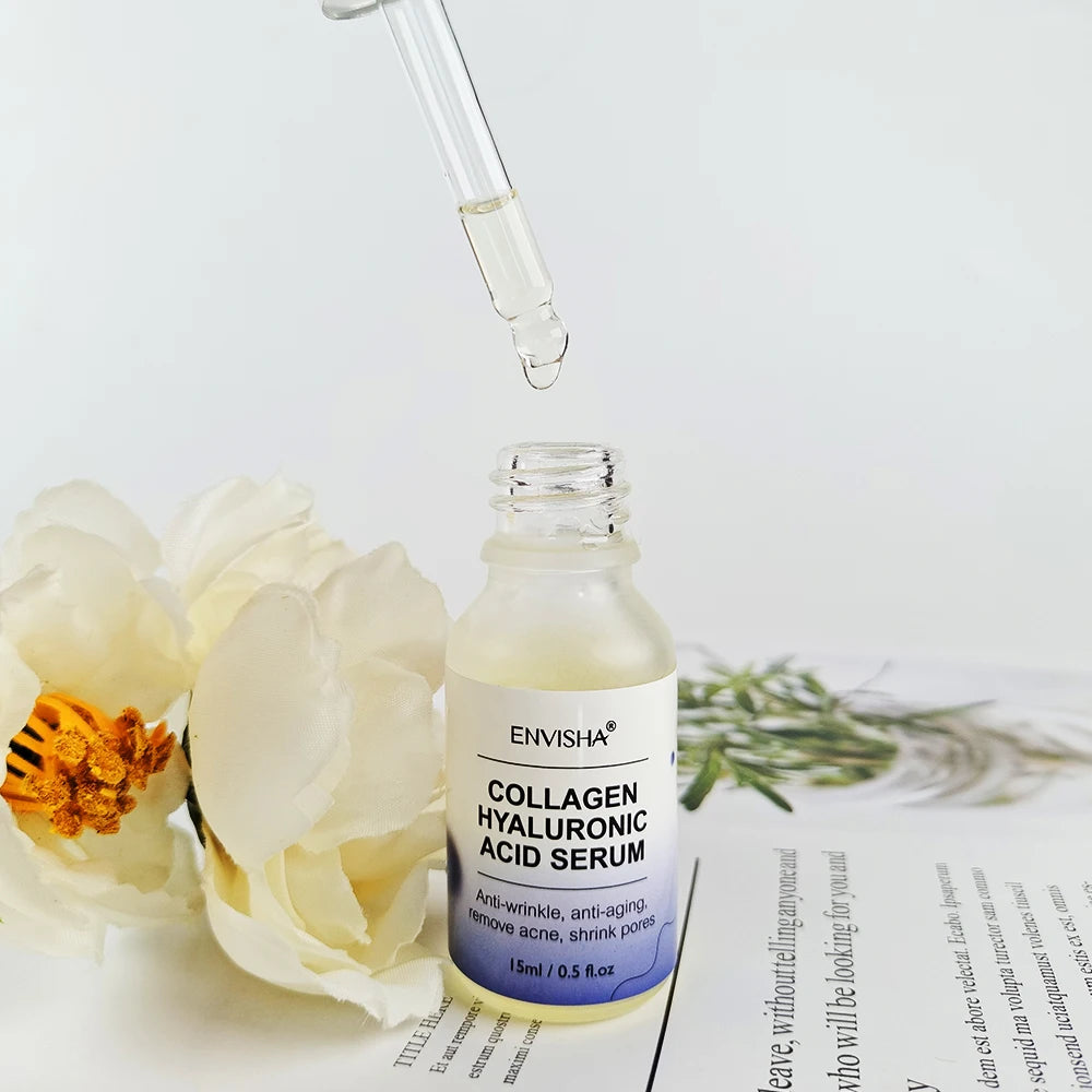 ENVISHA Face Care Skin Collagen Hyaluronic Acid Serum Retinol Vitamin Anti-Aging Wrinkle Moisturizing Whitening Shrink Pores