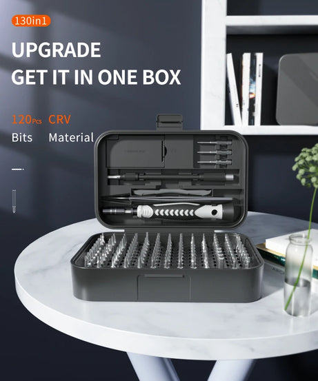 130 in 1 Screwdriver Sets Precision Portable Manual Hand Tool Kits Wireless Cordless Magnetic Small Bits for Xiaomi Phone Repair