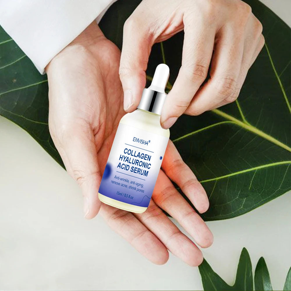 ENVISHA Face Care Skin Collagen Hyaluronic Acid Serum Retinol Vitamin Anti-Aging Wrinkle Moisturizing Whitening Shrink Pores