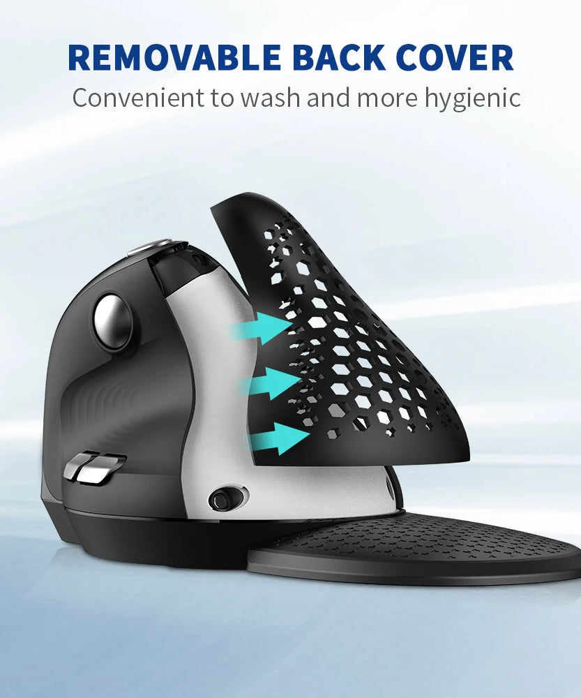 Delux Seeker M618XSD Ergonomic Vertical Mouse OLED Screen USB Wireless+BT 5.0  Rechargeable 1000hz Berichtsrate For PC Laptop