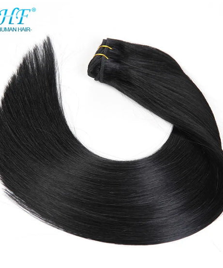 BHF 100% Human Hair Weaves Straight Russian Remy Natural Hair Weft 1piece 100g Black Brown Blonde Color Human Hair Extensions