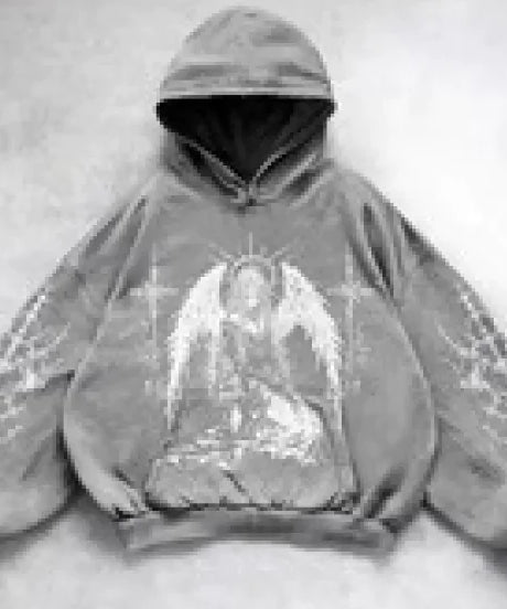 Hooded Printed Hip Hop Y2G Streetwear Sweatshirt