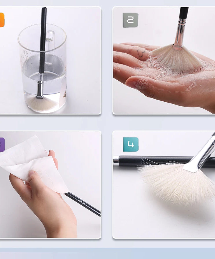 BEILI Professional 6/8pcs Classic Natural Eye Makeup Brushes Set Eyeshadow Eyebrow Blending Smokey Black Beauty Make up Brushes