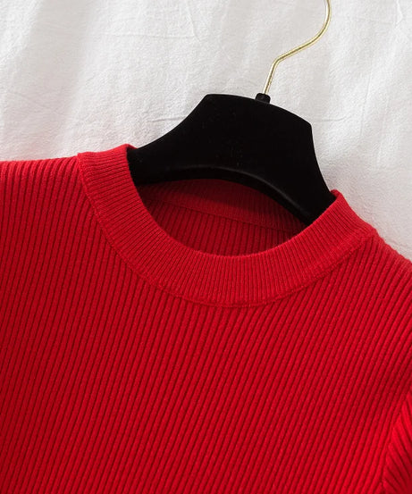 2025 women thick sweater pullovers khaki casual autumn winter button o-neck chic sweater female slim knit top soft jumper tops