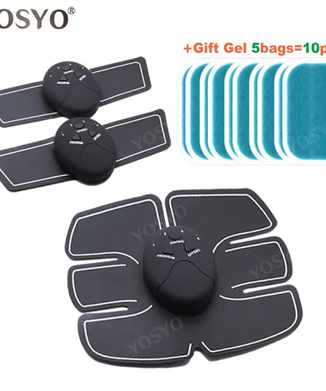 EMS Wireless Muscle Stimulator Trainer Smart Fitness Abdominal Training Electric Weight Loss Stickers Body Slimming Massager