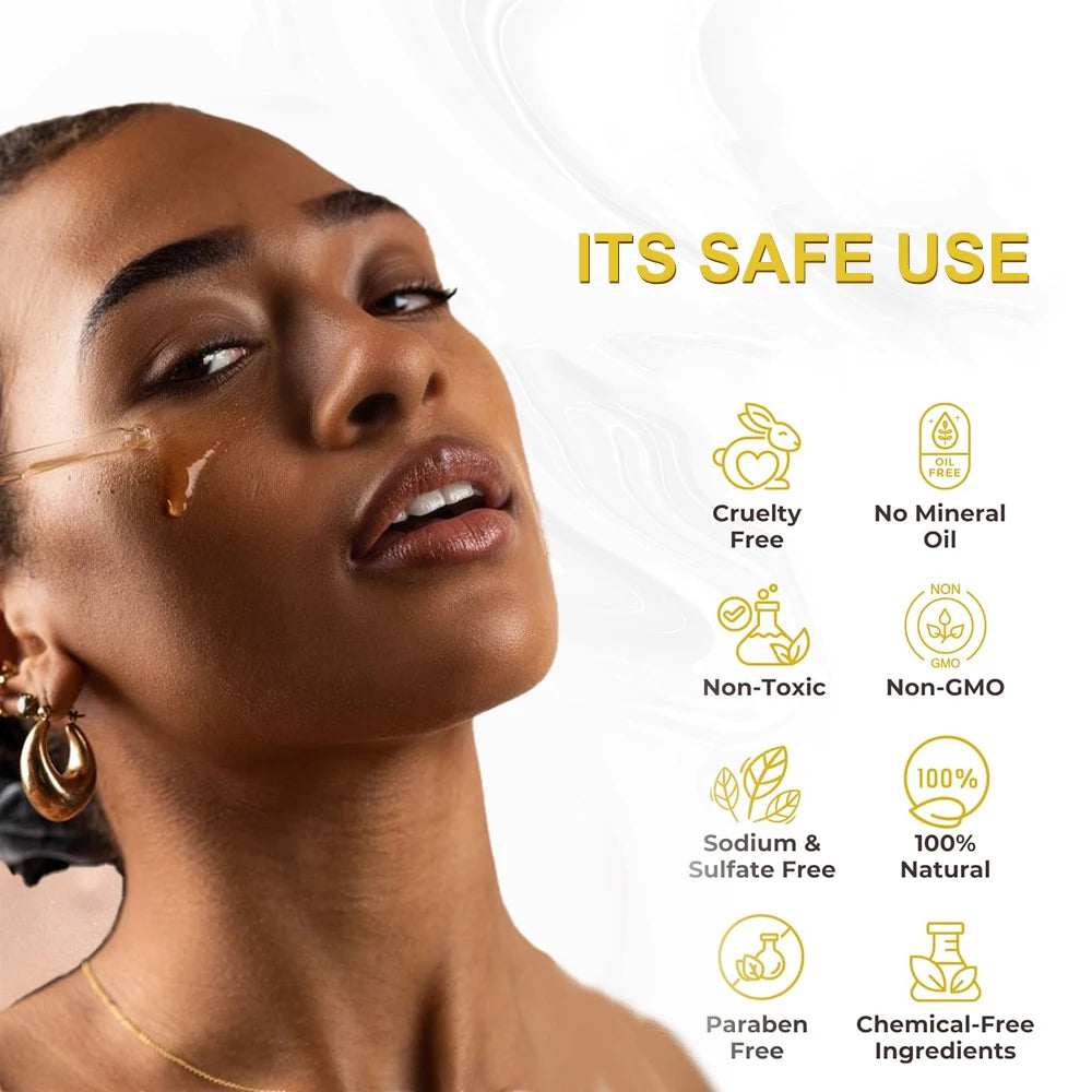 Adults' Herbal Face Gel Serum Infused With Turmeric Vitamin C Amino Acids & Minerals