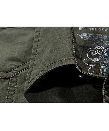 Fashion Cotton Casual Shirts Summer Men Plus Size Loose Baggy Shirts Short Sleeve Turn-down Collar Military Style Male Clothing