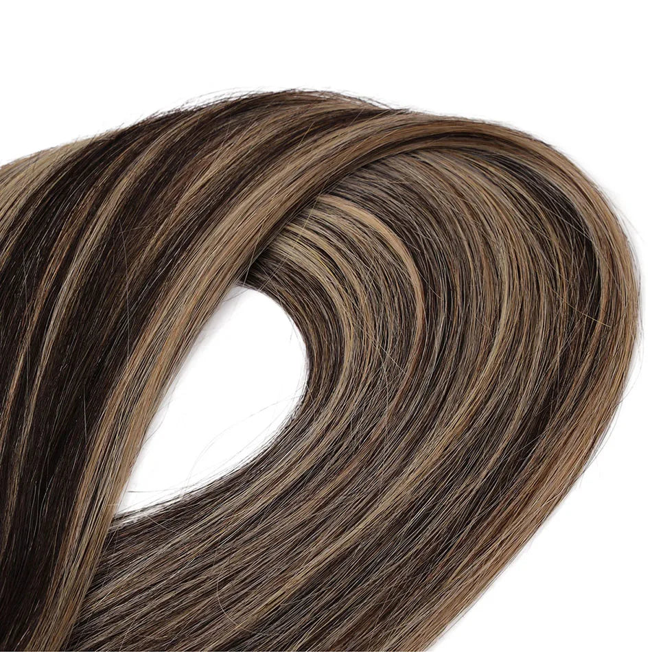 BHF 100% Human Hair Weaves Straight Russian Remy Natural Hair Weft 1piece 100g Black Brown Blonde Color Human Hair Extensions