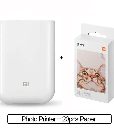 Xiaomi AR Printer 300dpi Portable Photo Mini Pocket With DIY Share 500mAh Picture Printer Pocket Printer Work With Mihome APP