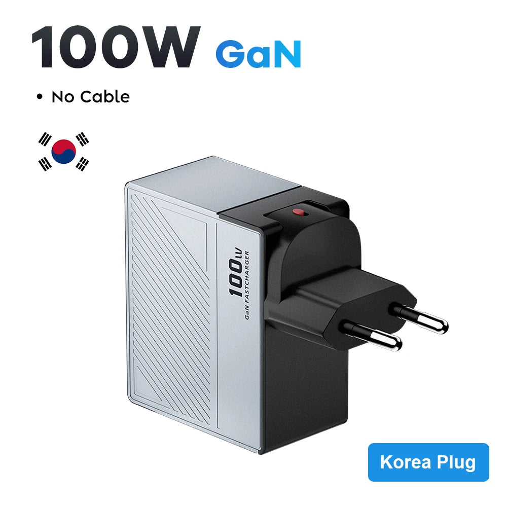 100W GaN Charger PD QC USB Fast Charger Type C Quick Charging USB C Phone Charger for iPhone 15 14 13 Pro Max Macbook Samsung