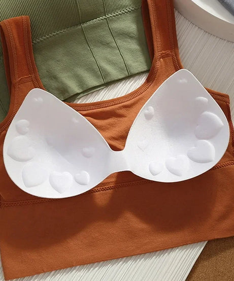 Breathable Sports Bra Anti-Sweat Fitness Top Women Seamless Yoga Bra Shockproof Crop Top Push Up Sport Bra Gym Workout Top