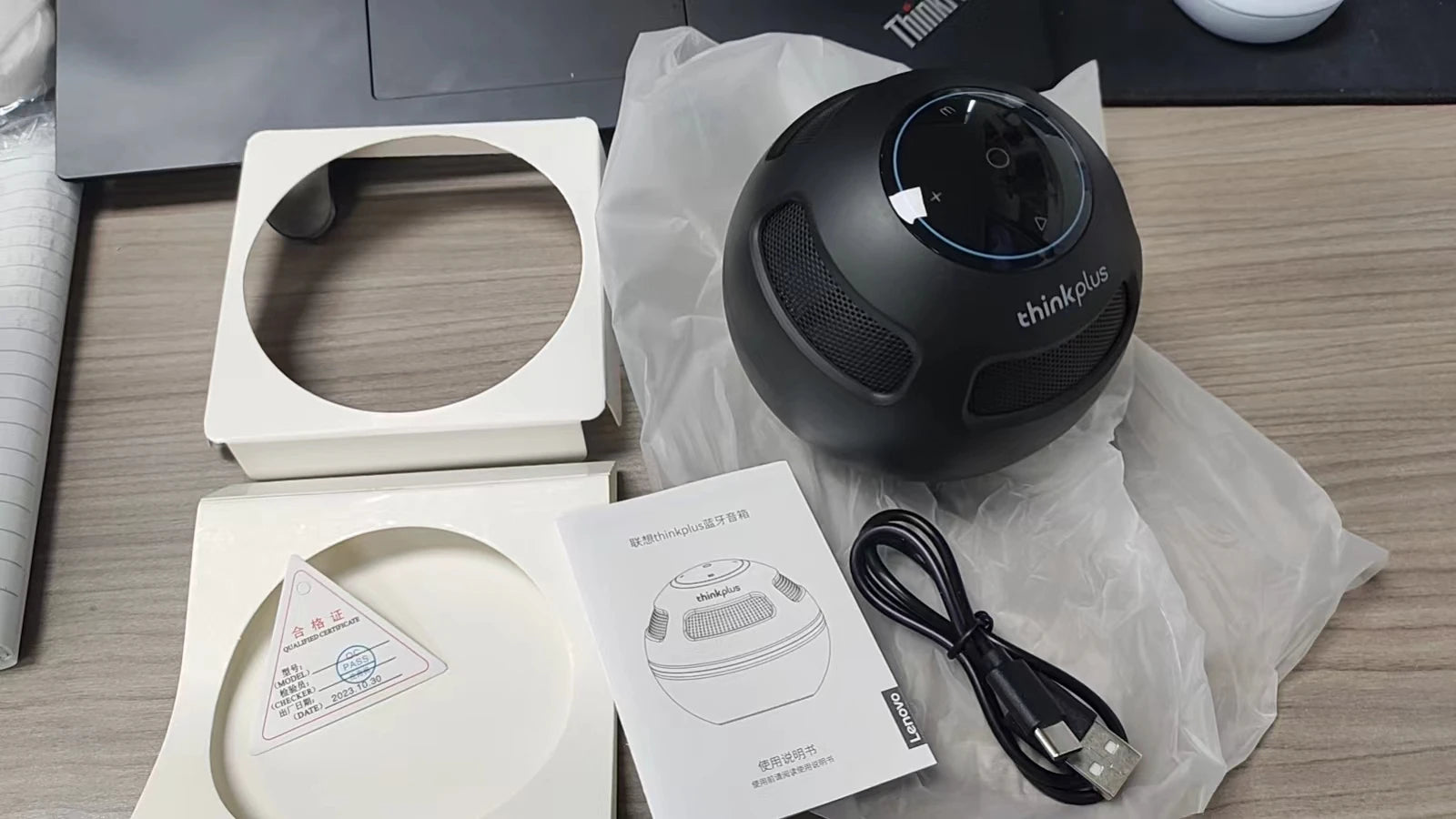 Choice Original Lenovo TS5 Bluetooth V5.3 Speaker Outdoor Long Endurance Loudspeaker Subwoofer Portable Surround Sound Player