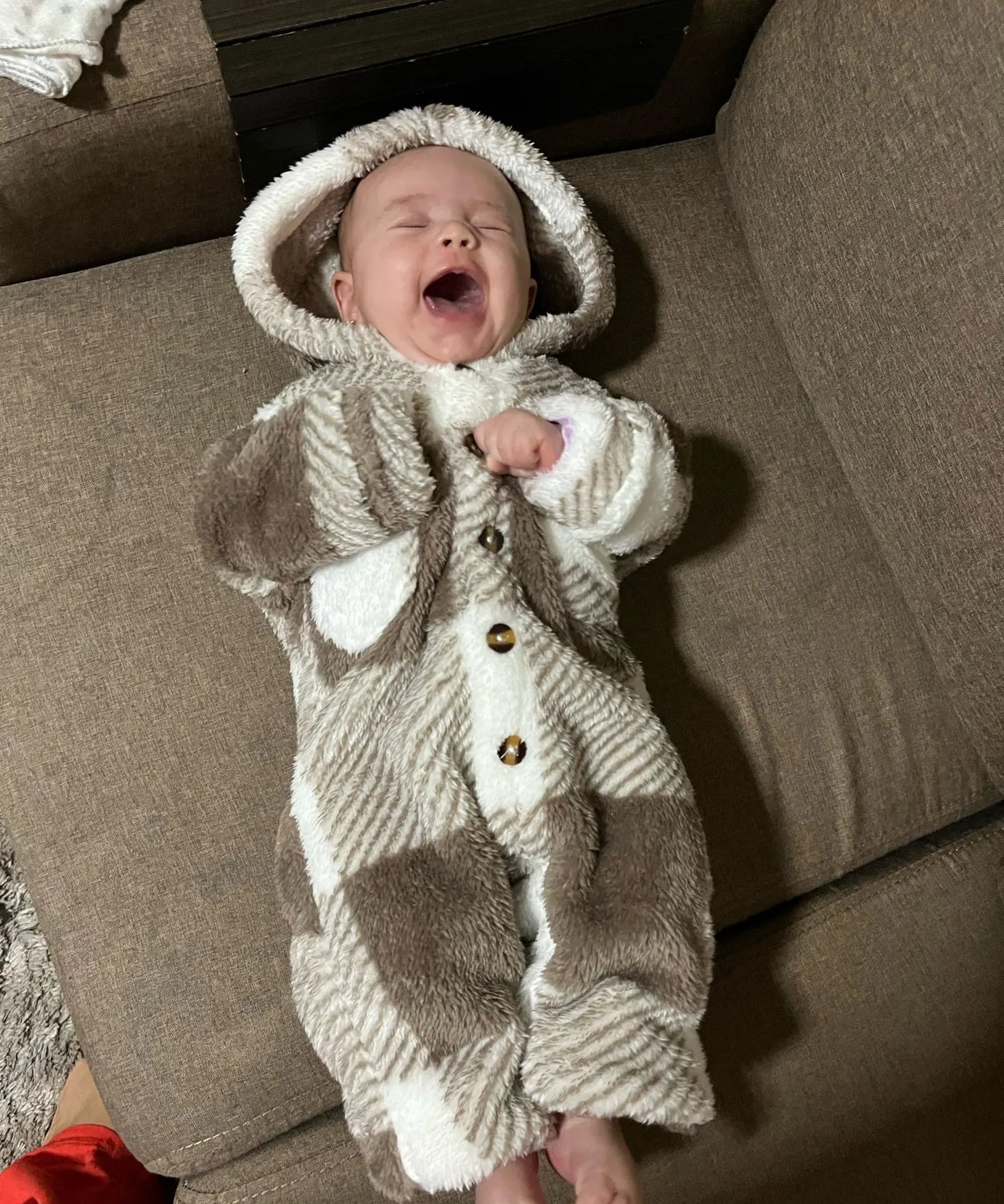 Baby Boys and Girls Plaid Romper Hooded Long Sleeved Plush Jumpsuit Winter Warm Bodysuit Clothes for 3-24 Months Toddler Boy