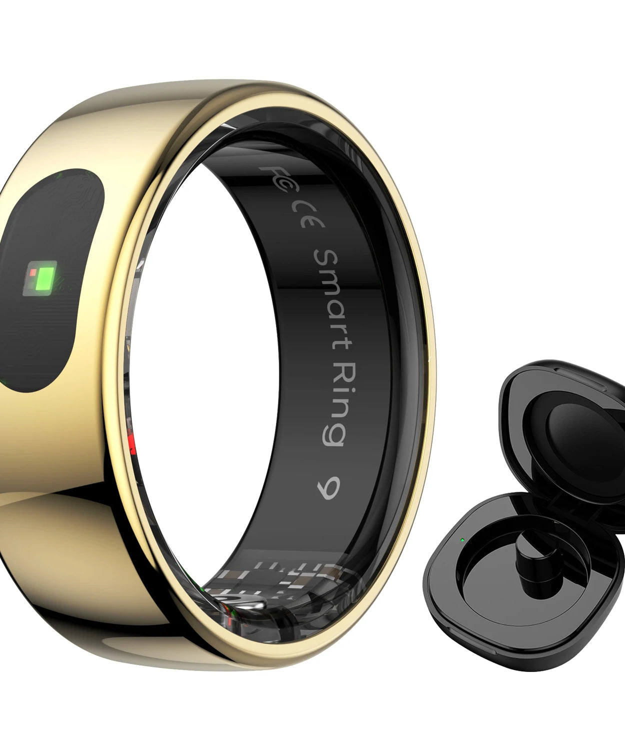 R08 Smart Ring For Men Women Touch Control Function Health Monitor IP68 5ATM Waterproof Skin Temperature Measure Smart Ring New