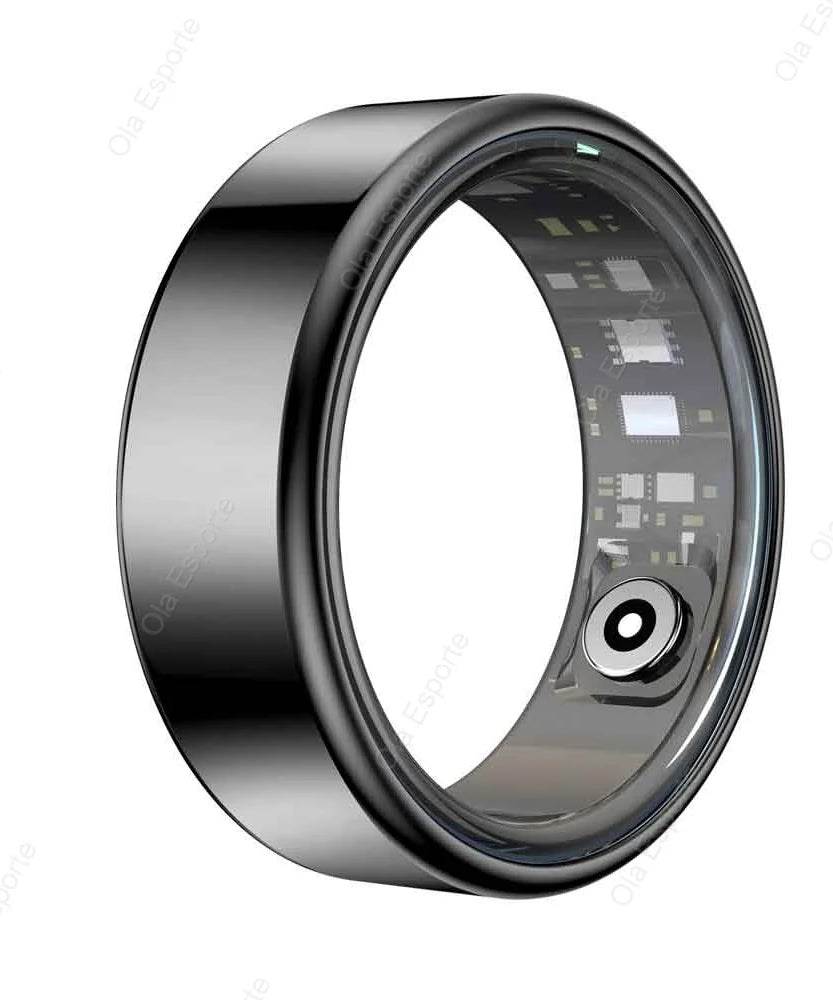 2025 New Smart Ring Men Women, Heart Rate Blood Oxygen and Sleep Monitor Smartring IP68 & 5ATM Waterproof, Multi-sport Mode Ring