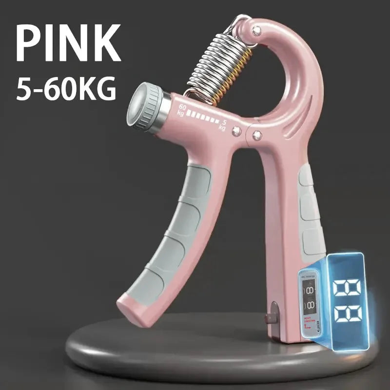 5-60Kg Adjustable Hand Grip Strengthener, Stainless Steel Spring Hand Exerciser For Muscle Building And Injury Recovery