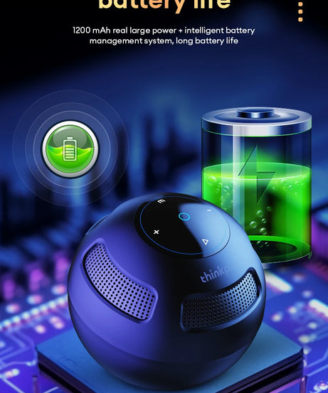 Choice Original Lenovo TS5 Bluetooth V5.3 Speaker Outdoor Long Endurance Loudspeaker Subwoofer Portable Surround Sound Player