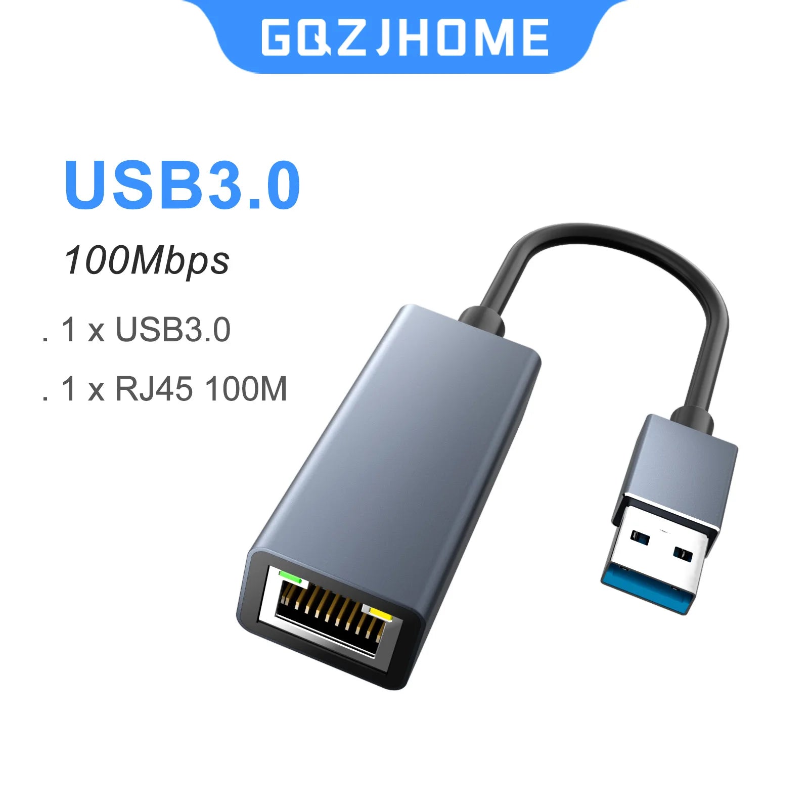 5000Mbps USB Network Card 5Gbps High Speed Wired Adapter USB3.0 Type-C to RJ45 Ethernet Converter HUB For MacBook Notebook PC