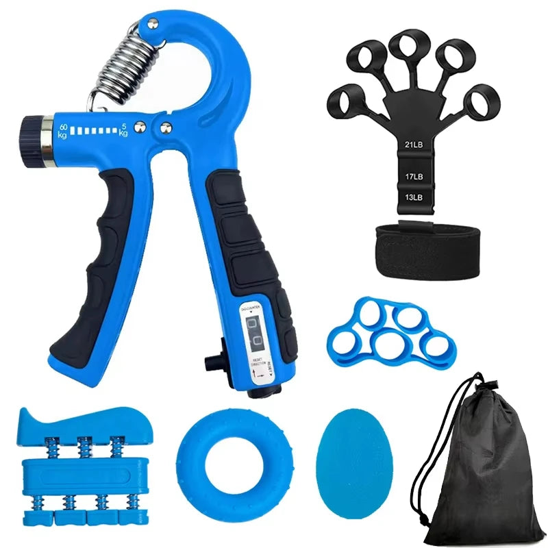 Adjustable Hand Grip 5-60kg Strengthener Hand Grip Trainer With Counter Wrist Forearm And Hand Exerciser For Muscle Building