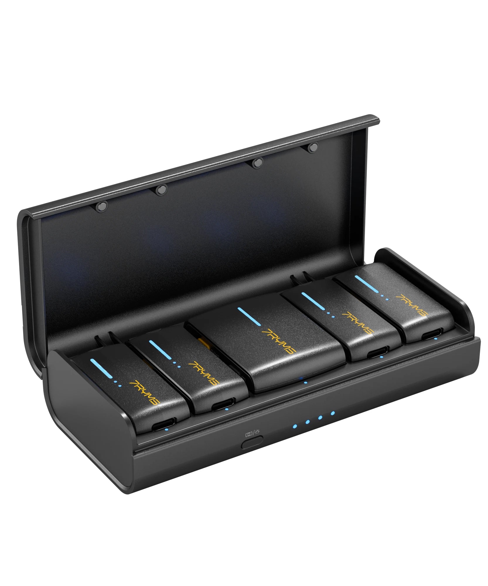 7Ryms iRay DW40 Wireless Lavalier Microphone with 4 Transmitters,48kHz/24bit Recording,AI Denoise for Camera,SmartPhone and PC