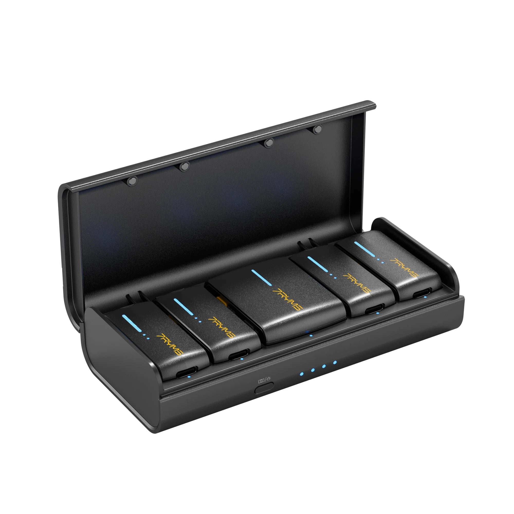 7Ryms iRay DW40 Wireless Lavalier Microphone with 4 Transmitters,48kHz/24bit Recording,AI Denoise for Camera,SmartPhone and PC