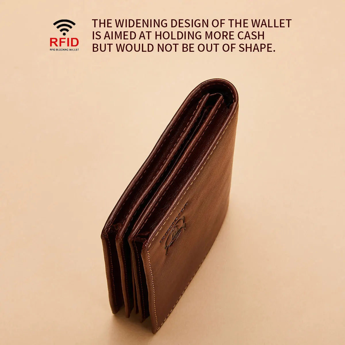 BULLCAPTAIN New 100% Leather Men's Wallet High Quality Product Leather Men's Wallet Multifunctional Card Slot Short Wallet QB017