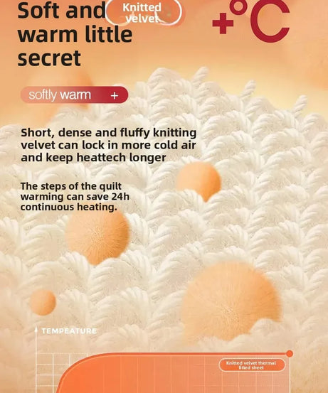 Autumn and Winter Fleece Bedspread, Mattress Protector, Dust Cover Fitted Sheet Suitable for Bedroom Dormitory Hotel Queen Size