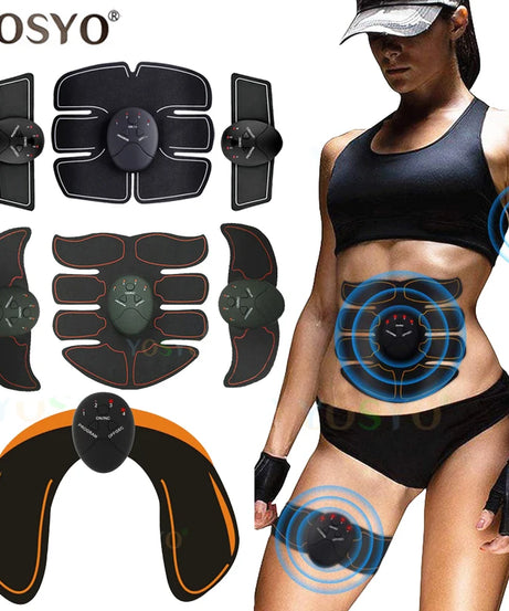EMS Wireless Muscle Stimulator Trainer Smart Fitness Abdominal Training Electric Weight Loss Stickers Body Slimming Massager