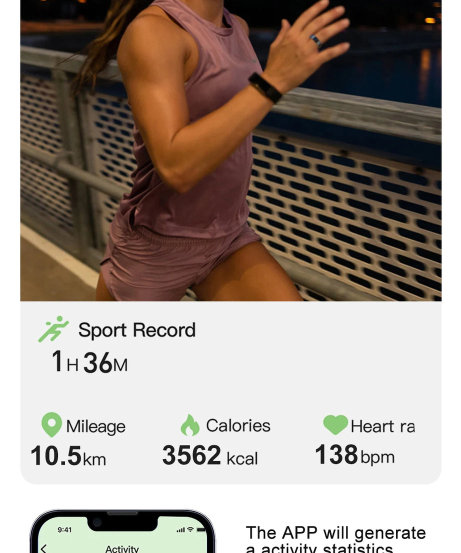 2024 COLMI R02 Smart Ring with Charging Case for Men Women, Battery Life, 39 Days, Health Monitor, 5ATM Waterproof