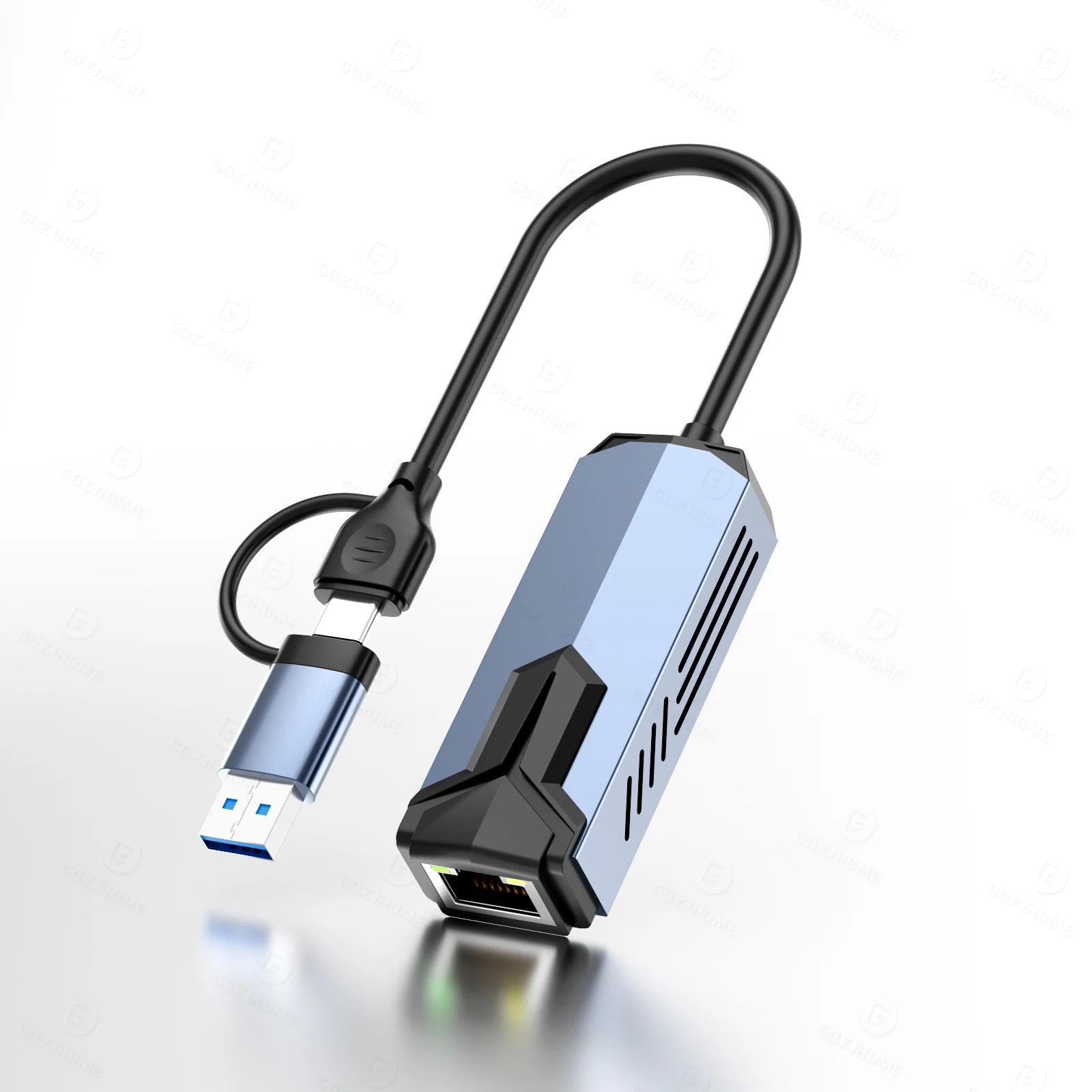 5000Mbps USB Network Card 5Gbps High Speed Wired Adapter USB3.0 Type-C to RJ45 Ethernet Converter HUB For MacBook Notebook PC