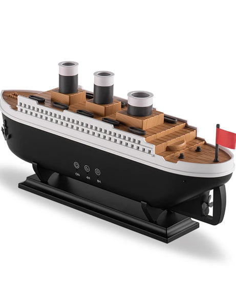 250ml Titanic Ship Model Decoration Air Humidifier Essential Oil Diffuser Jellyfish Smoke Ring Spray Aroma Diffuser For Home