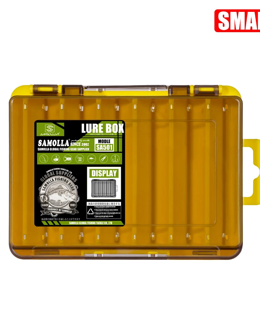 Fishing Tackle Box 14 Compartments Fishing Accessories Lure Hook Storage Case Double Sided Fishing Tool Organizer Boxes