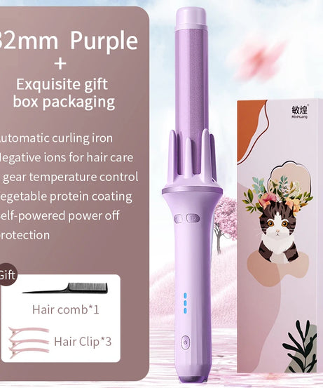 Automatic Hair Curler 28mm/32mm Large Wave Curling Iron Anion Fast Heating Professional Styling Curlers Curling Wand Hair Waver