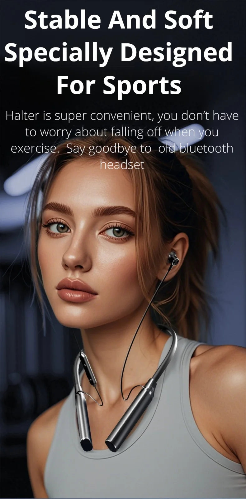 EARDECO 80 Hours Bass 5.4 Bluetooth Headphone Sport Wireless Headphones In-ear Outdoor  waterproof headset Noise Reduction