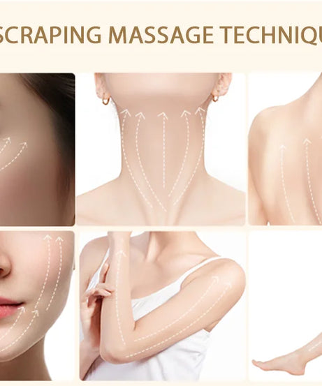 ANLAN Electric Guasha Massager EMS Face Lifting Anti-aging Remove Edema Firming Skin Clod Heat Scraping Skincare Beauty Device