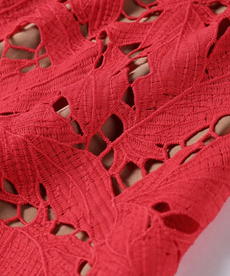 Lace Crochet Bow Slip Dress Hollow Out Slim Fit Club Party Gown Robes Sexy Backless Women Vacation Beach Suspender Long Dresses