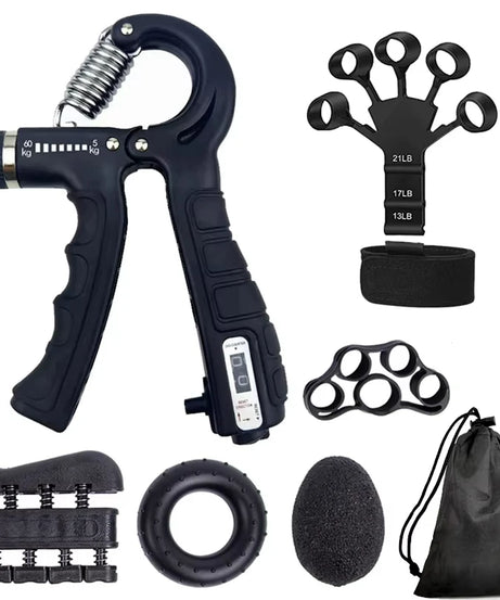 Adjustable Hand Grip 5-60kg Strengthener Hand Grip Trainer With Counter Wrist Forearm And Hand Exerciser For Muscle Building