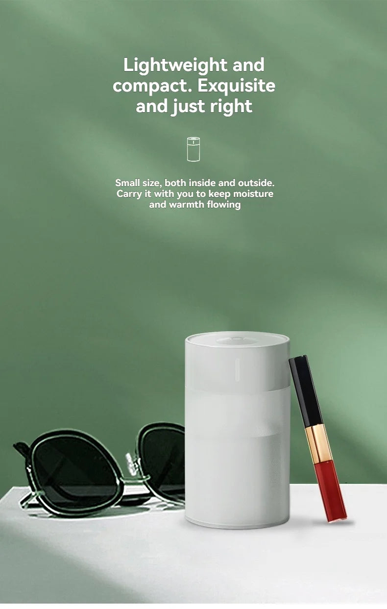 260ML Poratable Automatic Humidifier DiffuserWithout Oil Mute Quite Humidier Car USB For Home HouseWith Light Mini Humidifier