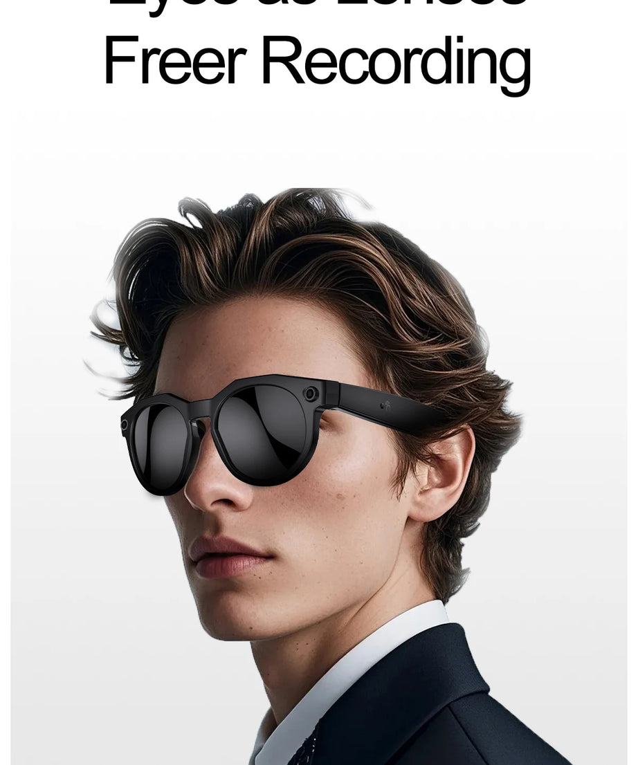 2026 New 4K HD AI Smart Glasses Men 800W Pixel Camera Bluetooth Call 4GB WIFI Transmission Voice Assistant Smart Glasses Women