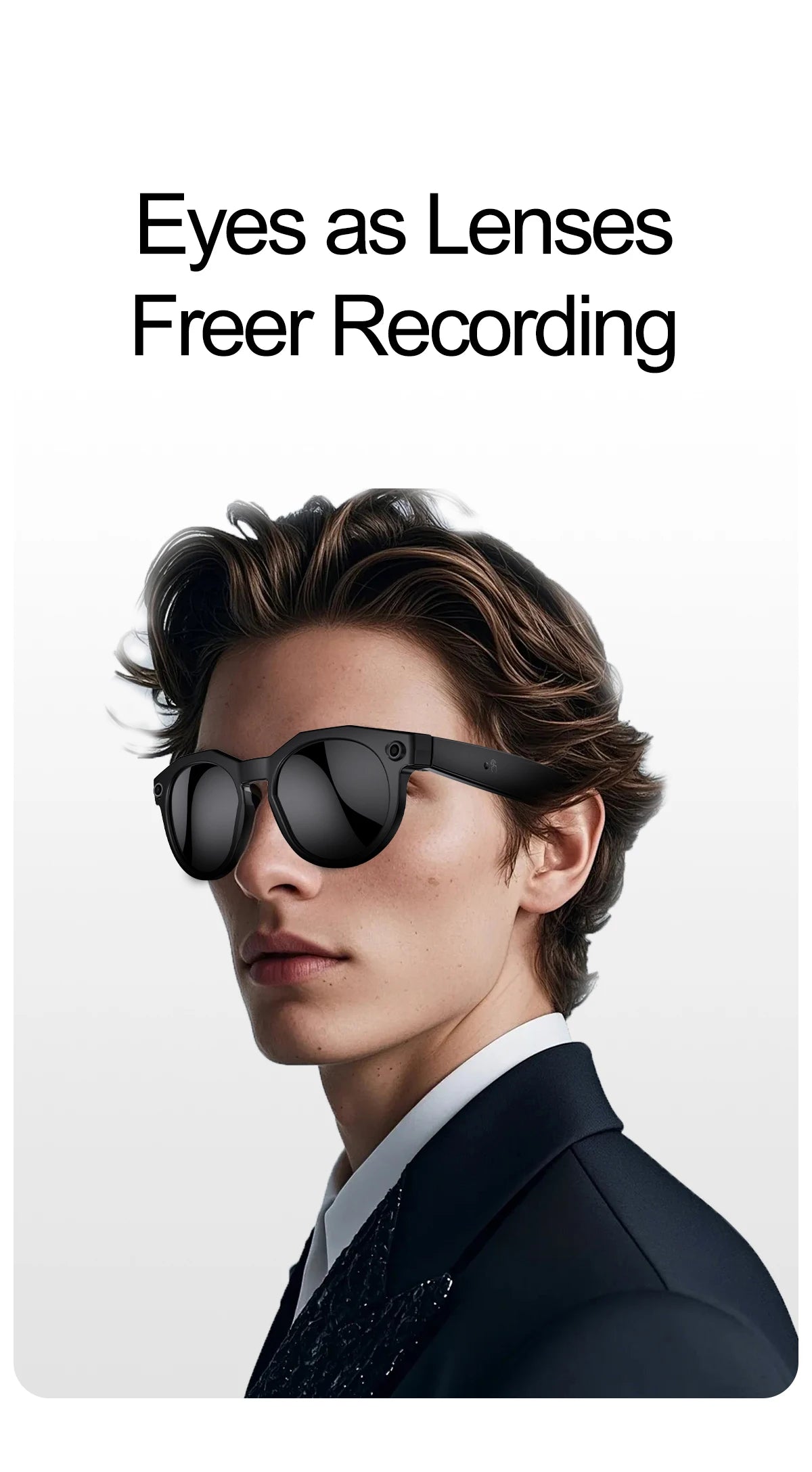 2026 New 4K HD AI Smart Glasses Men 800W Pixel Camera Bluetooth Call 4GB WIFI Transmission Voice Assistant Smart Glasses Women