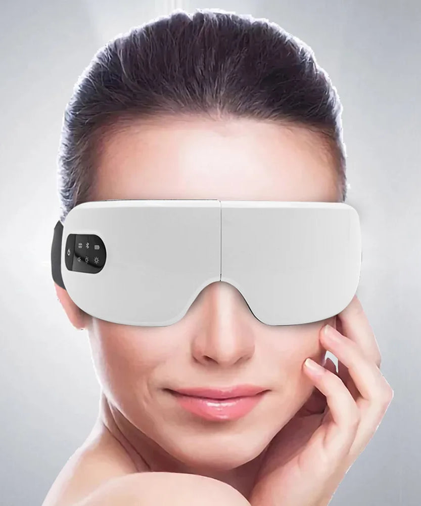 Eye Massager with Heat Smart Eye Care Device with Music for Migraines Relax Reduce Eye Strain Dark Circles Eye Bag Improve Sleep